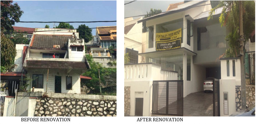 Bungalow pictured in the SS19 renovation and modernisation project record.